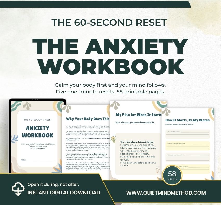 THE ANXIETY WORKBOOK The 60-Second Reset